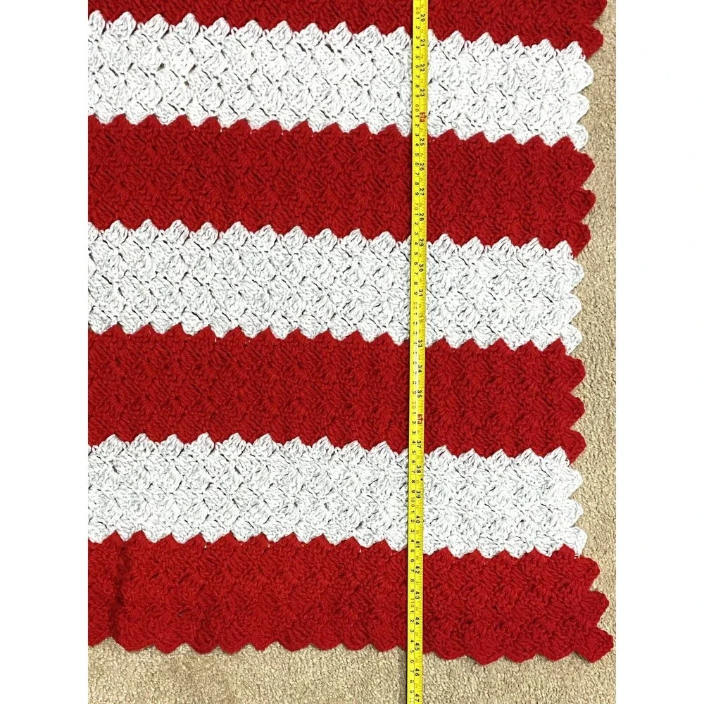 Handmade crochet striped